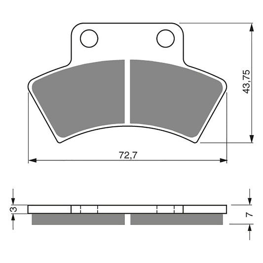 GOLDfren Brake Pads - K5 Off-Road Racing (PBPR201)