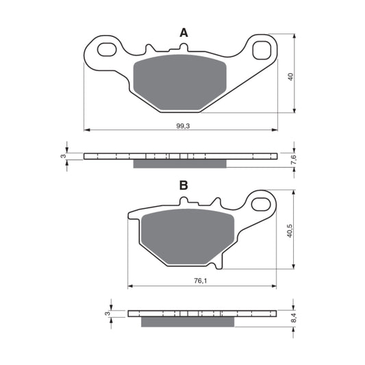 GOLDfren Brake Pads - S3 Sintered Sports