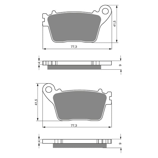 GOLDfren Brake Pads - S3 Sintered Sports (PBPH381)