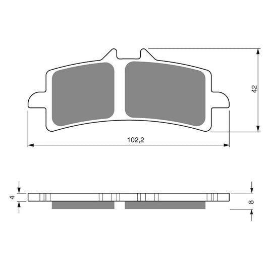 GOLDfren Brake Pads - S33 Sintered Racing
