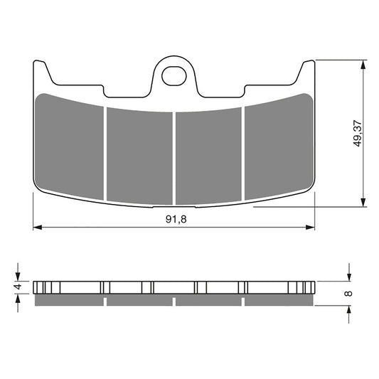 GOLDfren Brake Pads - S3 Sintered Sports (PBPH305)