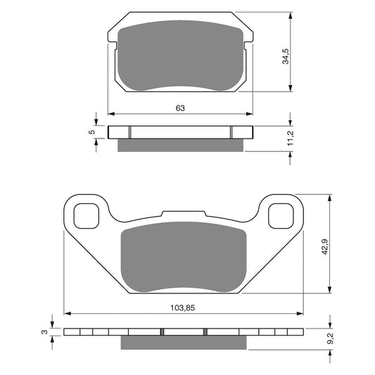 GOLDfren Brake Pads - K5 Off-Road Racing