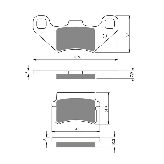 GOLDfren Brake Pads - K5 Off-Road Racing