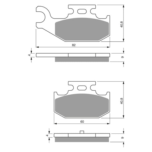 GOLDfren Brake Pads - K5 Off-Road Racing (PBPR372)
