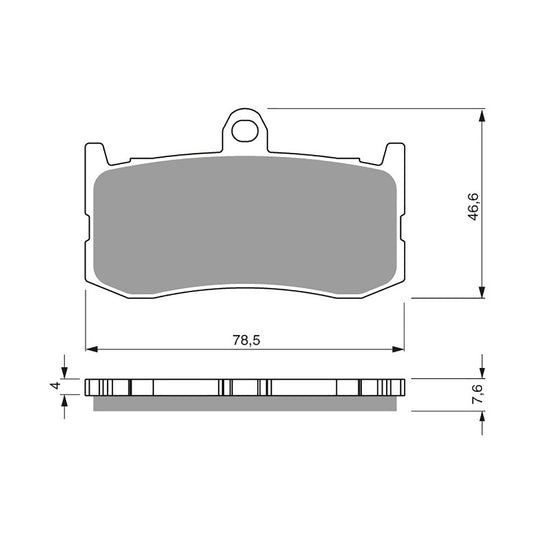 GOLDfren Brake Pads - S3 Sintered Sports (PBPH424)