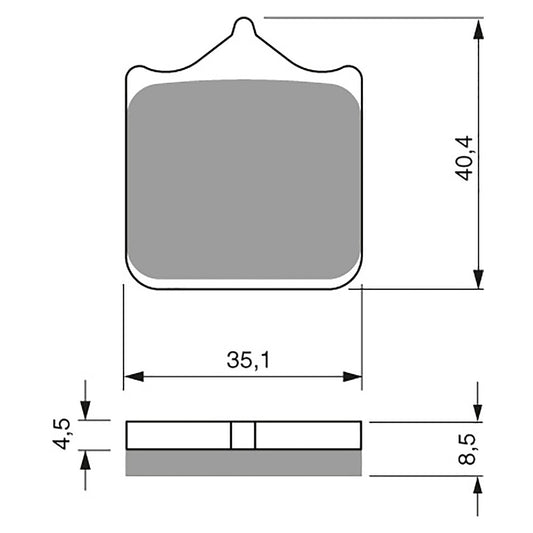 GOLDfren Brake Pads - S3 Sintered Sports (PBPH438)