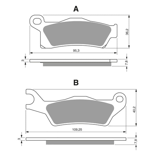 GOLDfren Brake Pads - K5 Off-Road Racing (PBPR450)