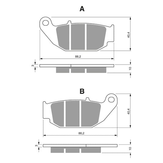 GOLDfren Brake Pads - S3 Sintered Sports (PBPH459)