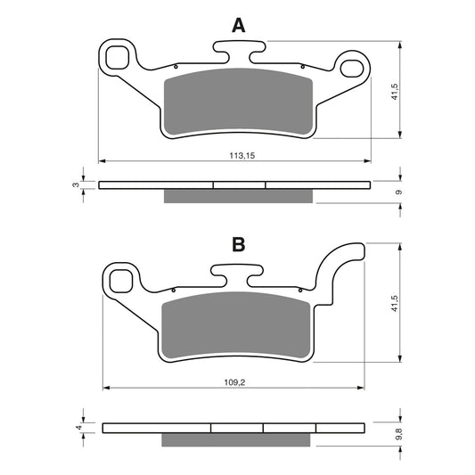 GOLDfren Brake Pads - S3 Sintered Sports