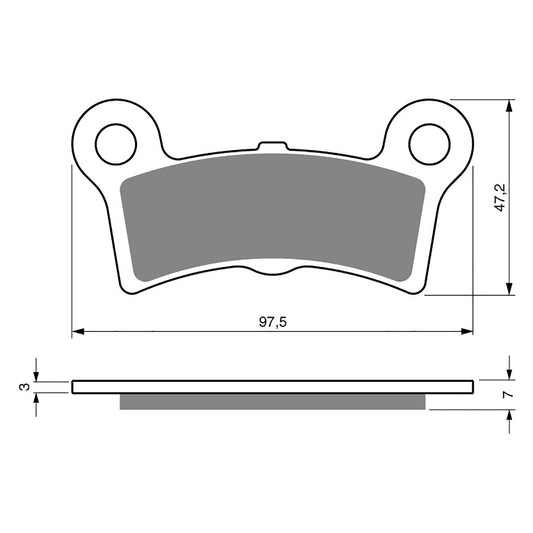 GOLDfren Brake Pads - S3 Sintered Sports (PBP447)