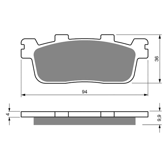 GOLDfren Brake Pads - S3 Sintered Sports (PBP441)