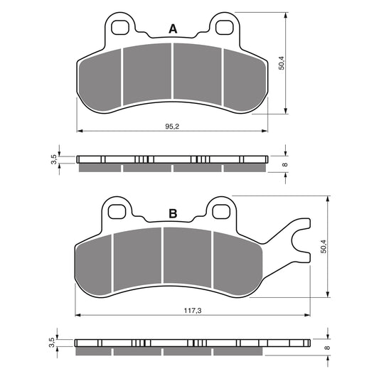 GOLDfren Brake Pads - K1 Sintered Off-Road