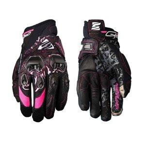 FIVE STUNT EVO LADIES GLOVES - BLACK/PINK MOTO NATIONAL ACCESSORIES PTY sold by Cully's Yamaha