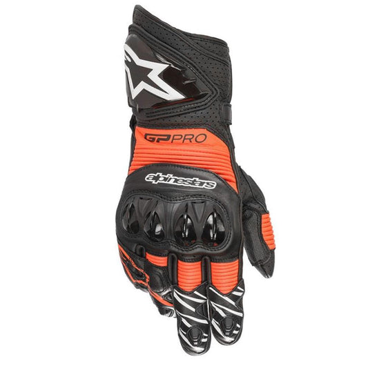 ALPINESTARS GP PRO R3 GLOVES - BLACK/RED FLUO MONZA IMPORTS sold by Cully's Yamaha