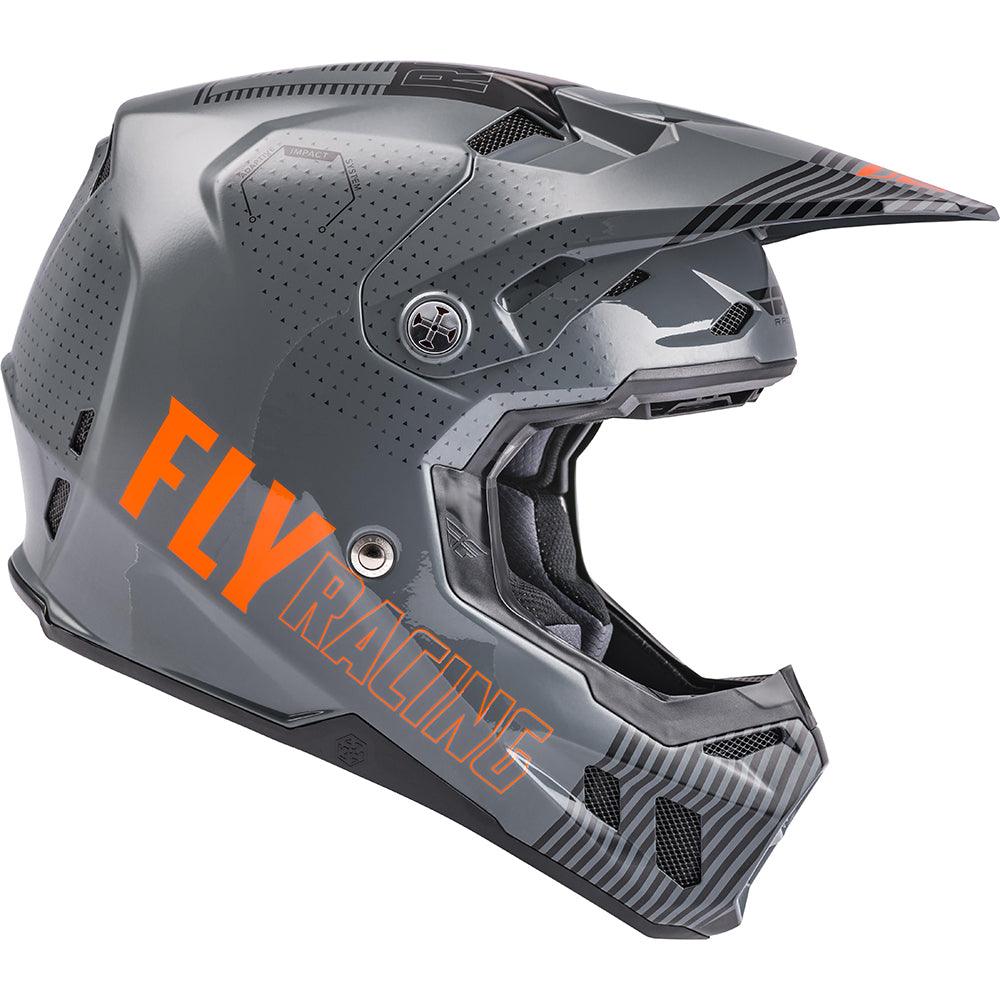 FLY FORMULA CC PRIMARY HELMET - GREY/ORANGE MCLEOD ACCESSORIES (P) sold by Cully's Yamaha
