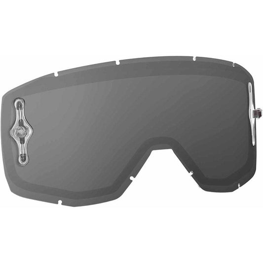 SCOTT PRIMAL/HUSTLE/TYRANT/SPLIT WORKS DOUBLE LENS (REPLACEMENT LENS) - CLEAR/GREY FICEDA ACCESSORIES sold by Cully's Yamaha