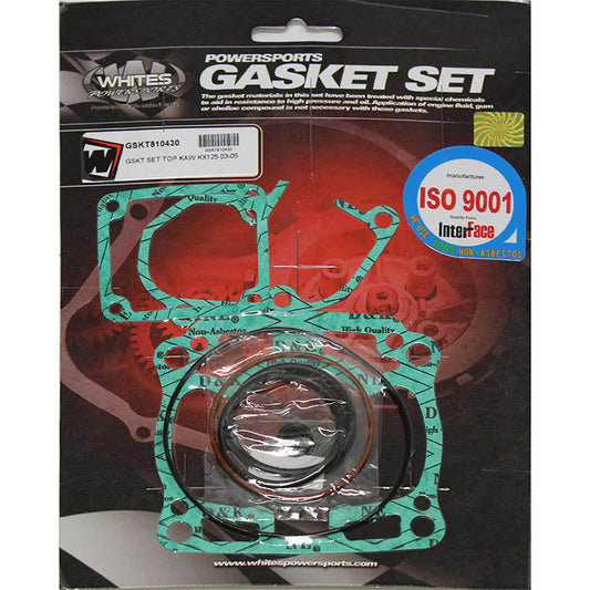 Whites Gasket Set - Top Kawasaki KX125 \'03-\'05