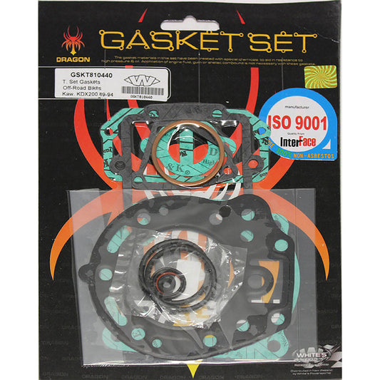 Whites Gasket Set - Top Kawasaki KDX200 \'89-\'94