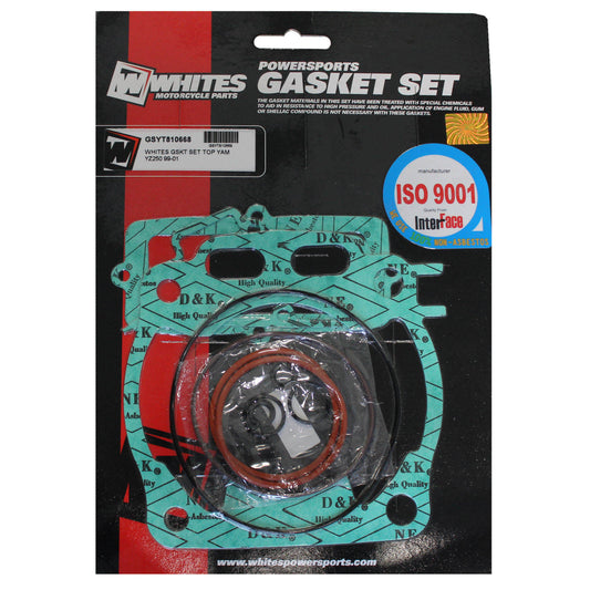 Whites Gasket Set - Top Yamaha YZ250 \'99-\'01