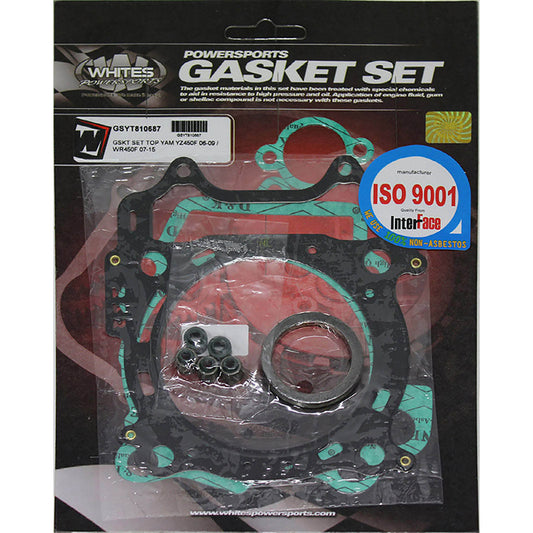 Whites Gasket Set - Top Yamaha YZ450F \'06-\'09 / WR450F \'07-\'15