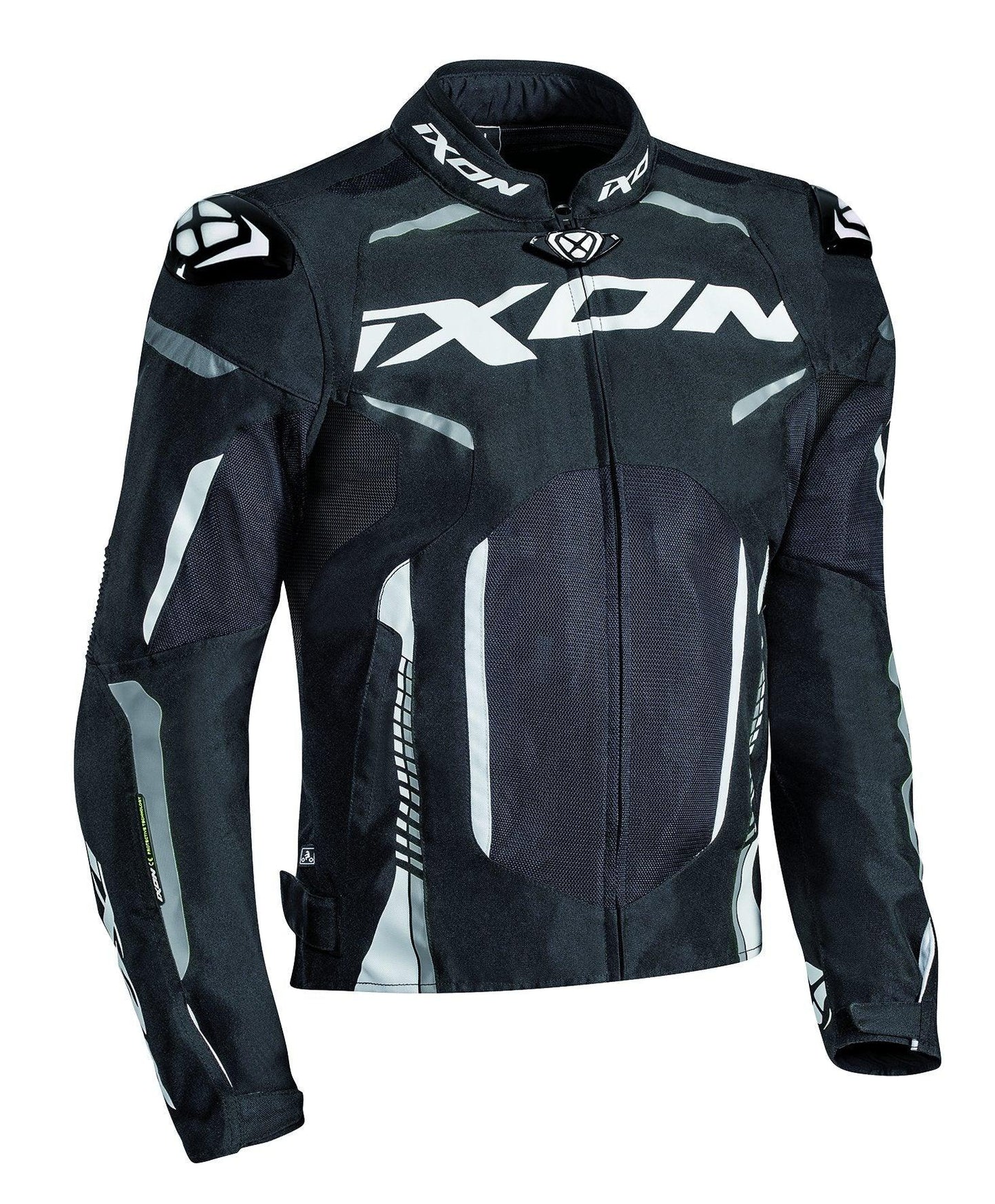 IXON GYRE JACKET - BLACK/WHITE CASSONS PTY LTD sold by Cully's Yamaha