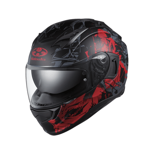 KABUTO HIKARI TRUTH HELMET - BLACK/RED MOTO NATIONAL ACCESSORIES PTY sold by Cully's Yamaha