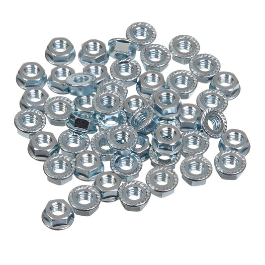 Whites Nut Flange - 6 x 1.0mm (50 Pack)