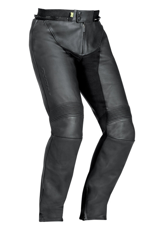 IXON HAWK LEATHER PANTS - BLACK CASSONS PTY LTD sold by Cully's Yamaha