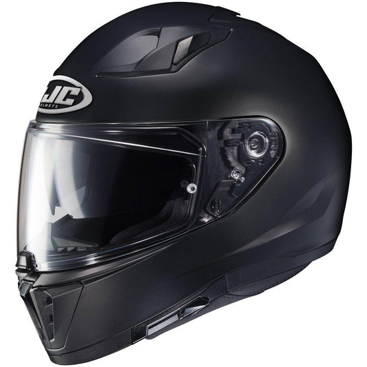 HJC i70 SEMI FLAT HELMET - BLACK MCLEOD ACCESSORIES (P) sold by Cully's Yamaha