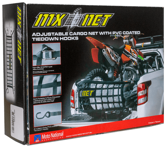 MX NET ADJUSTABLE CARGO NET MOTO NATIONAL ACCESSORIES PTY sold by Cully's Yamaha