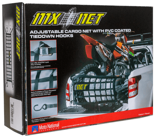 MX NET ADJUSTABLE CARGO NET MOTO NATIONAL ACCESSORIES PTY sold by Cully's Yamaha