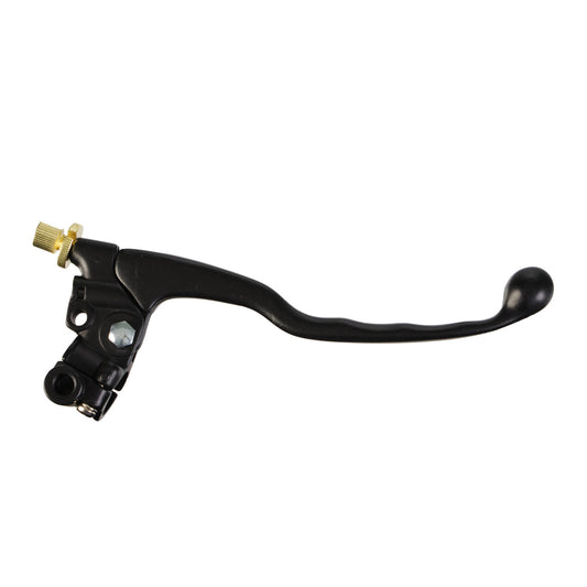 Whites Brake Lever Assembly - Black, with Mirror Mount