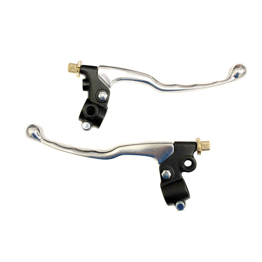 Whites Lever Assembly (Pair) with Mirror Hole - Black