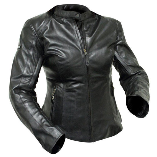 RJAYS SPIRIT LADIES LEATHER JACKET - BLACK CASSONS PTY LTD sold by Cully's Yamaha
