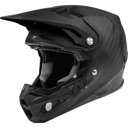 FLY FORMULA CARBON YOUTH HELMET - MATT BLACK MCLEOD ACCESSORIES (P) sold by Cully's Yamaha