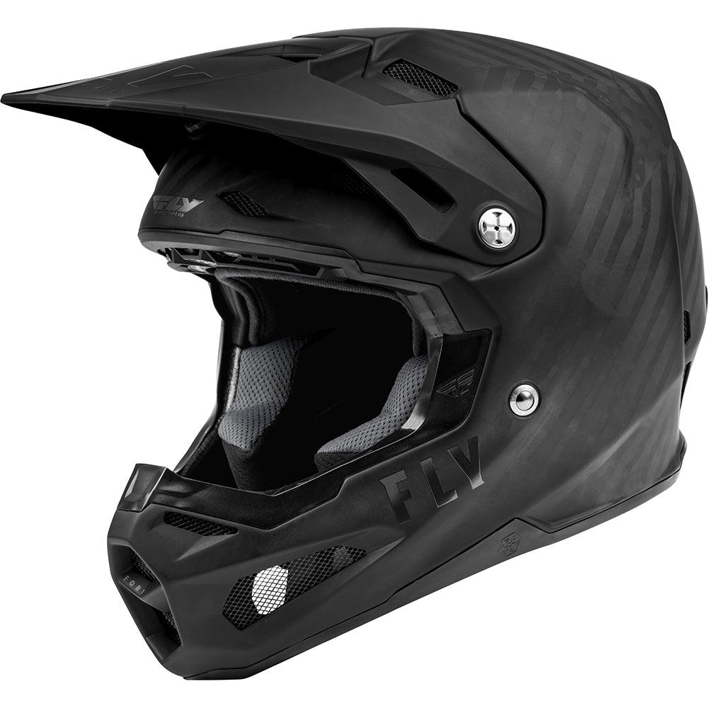 FLY FORMULA CARBON SOLID HELMET - MATT BLACK MCLEOD ACCESSORIES (P) sold by Cully's Yamaha