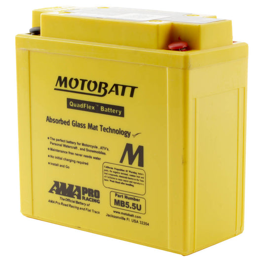 Motobatt Battery Quadflex 12V AGM - MB5.5U  *10
