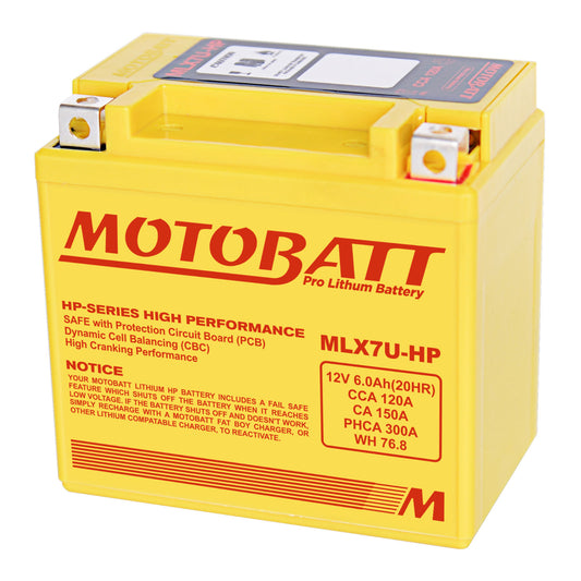 MOTOBATT PRO LITHIUM BATTERY MLX7U-HP *8