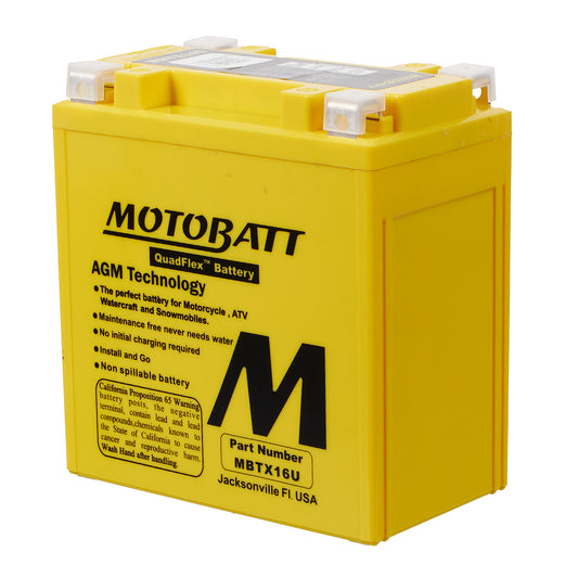 Motobatt Battery Quadflex AGM - MBTX16U