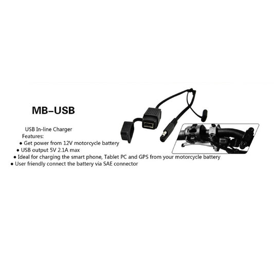 Motobatt USB Inline Charger (Needs MBZCCRT) Mobile Charger