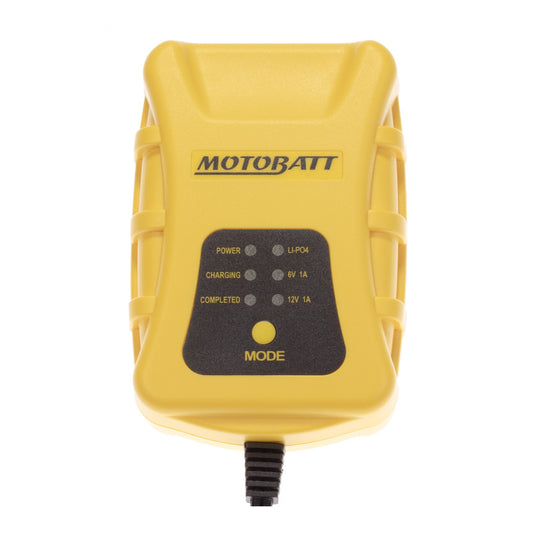Motobatt Charger Tech 1 1.0 Amp 6V/12V Lithium 4 Step