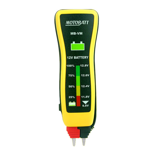 Motobatt Tester 12V Voltmeter Pocket