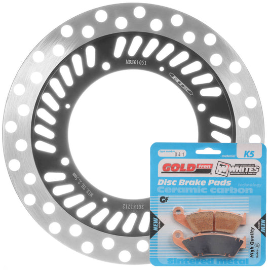 BRAKE DISC & PAD FRONT KIT - HON CRF230F 05-20