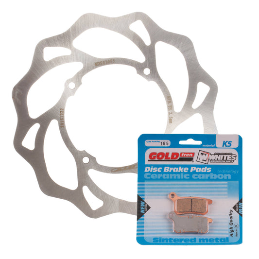 BRAKE DISC & PAD FRONT KIT - KTM 85 SX 04-11 - WAVE