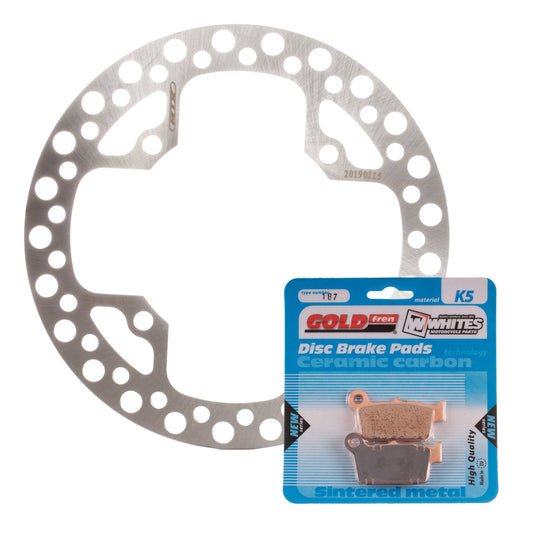 BRAKE DISC & PAD REAR KIT - SUZ RMX450Z 09-18