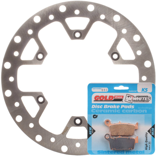 BRAKE DISC & PAD REAR KIT - SUZ RM250 06-11