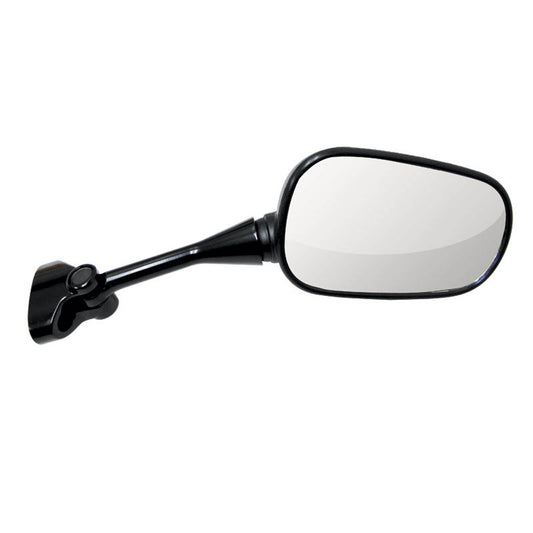 Whites Mirror Black Honda VFR800 \'02- Right-hand