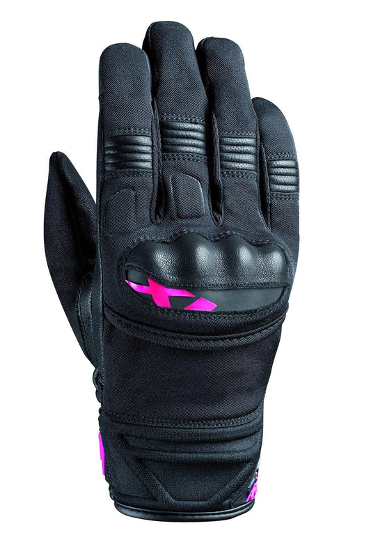 IXON MS PICCO LADY GLOVES - BLACK/FUCHSIA CASSONS PTY LTD sold by Cully's Yamaha