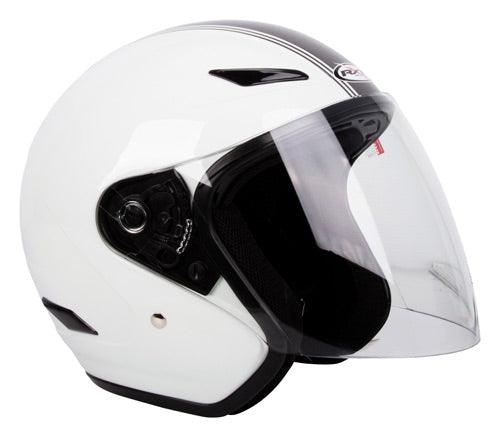RXT METRO RETRO HELMET - WHITE/SILVER MOTO NATIONAL ACCESSORIES PTY sold by Cully's Yamaha