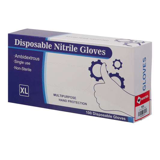 Whites Nitrile Gloves (XL)